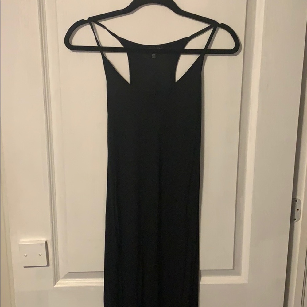 Black maxi dress